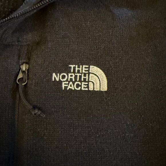 The North Face 1/4 Zip Black Pullover Fleece Sweater Men's Size M - Picture 4 of 6